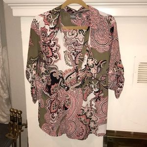 New York and Co Jeans soho 3/4 sleeve blouse